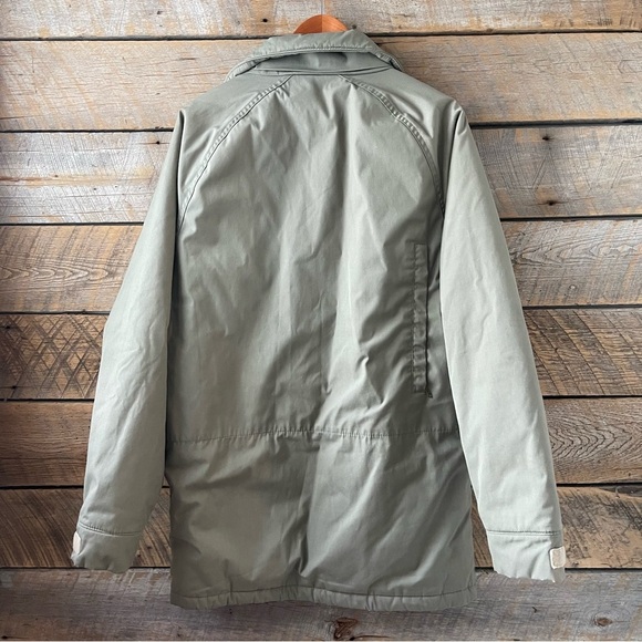 Vtg Woolrich Mens Jacket Green Full Zip Snap Pocket Cabincore Gorpcore READ - Picture 2 of 11